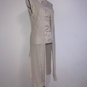 Long Sleeveless Cardigan